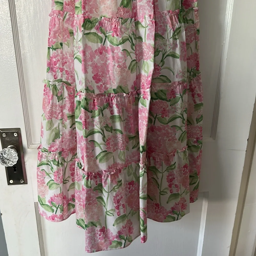 Hill House Ellie Nap Dres Nantucket Pink Hydrangea Size XS NWT - Picture 7 of 8